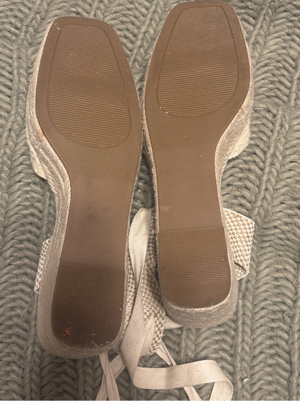 LOFT Eyelet Tie-Up Espadrille Wedges